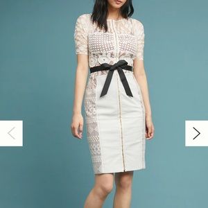 Anthropologie Byron Lars carissima sheath dress size 2 worn twice